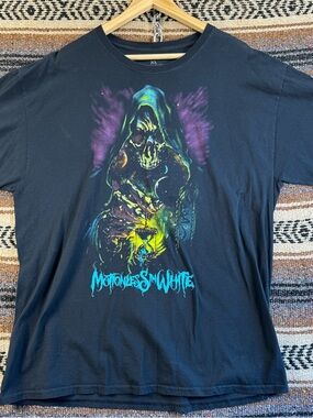 Motionless In White Shirt XL Black Reaper Hourglass Metalcore Band Graphic Tee